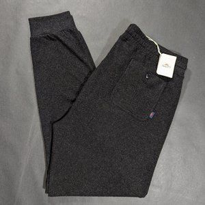 $128 Faherty Men's Legend Jogger Sweatpants Size 2XL 38x30 Heathered Black Twill